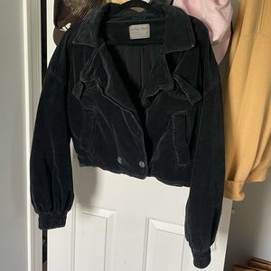 FREE PEOPLE SURE THING CORDUROY BOMBER JACKET